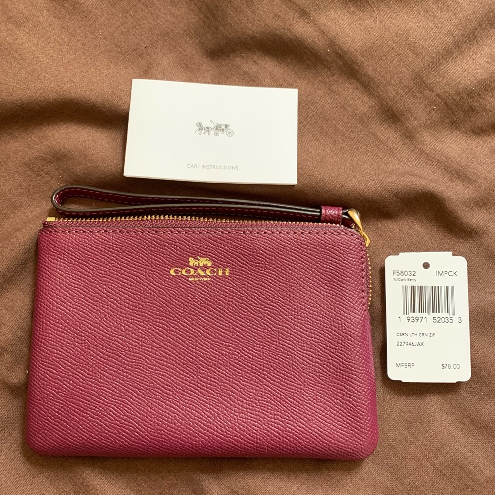 Coach wallet wristlet